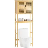 luxuskollektion Bad Lagerung Regal Bambus Toilettenorganizer 3-Tier