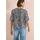 Cecil Bluse mit Split Neck und Leo-Muster Blau L