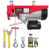Vevor Seilwinde Metall 125-250kg Hubhöhe 12m rot/silber
