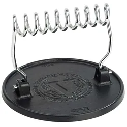 Victoria Burger Smasher Gusseisen Burgerpresse 16,5cm Professioneller Fleischpresse Grill, VIC-36843, Schwarz