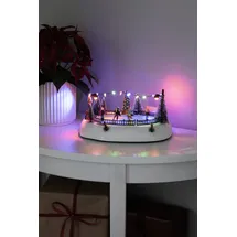 Konstsmide LED Szenerie Eisenbahn mit Musik 12 bunte Dioden