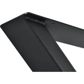 [en.casa] Tischgestell Greith 2er-Set X-Form Schwarz 69x72 cm