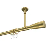 Interdeco GARDINENSTANGE Sonette Tanara 100 cm, 1-läufig, 20 mm Ø Messing-Optik
