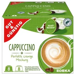 Gut und Günstig Kaffeekapseln »Cappuccino« 16 Stück braun