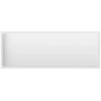 VidaXL Badspiegel Hochglanz-Weiß 100x1,5x37 cm Spanplatte