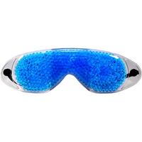 M&H-24 Kühlmaske Kühlbrille Gelmaske Gel-Augenmaske - Schlafmaske Entspannungsmaske Gelbrille Maske für Augen gegen geschwollene Augen und Augenringe mit Gel-Perlen 1 Stück