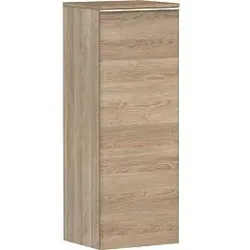hansgrohe Xelu Q Halbhochschrank 54129700 370x400x1065mm, Türanschlag links, Eiche Natur, mattweiß