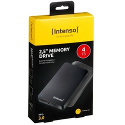 Intenso HDD externe Festplatte Memory Drive 2,5 Zoll 4TB USB 3.0 schwarz externe HDD-Festplatte