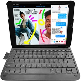 DEQSTER Slim PRO Keyboard 10,2" für iPad 10,2" (7./8./9. Gen.) Grau