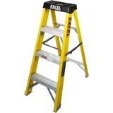 Excel Elektriker Fiberglas Trittleiter 3 Stufen 1,03 m Heavy Duty 3 Stufen Leiter Klappleiter Klappleiter Leichte Trittleiter Fiberglas Trittleiter