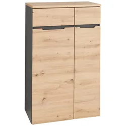 Büroschrank MEMPHIS 2-türig GH10 Front Artisan Eiche Korpus Graphit