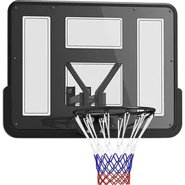 sportnow Basketballkorb Schwarz 110 x 80 x 75 cm