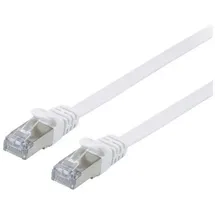 Equip 607610 Cat.6A U/FTP Flat Patchkabel, 1m, Weiß