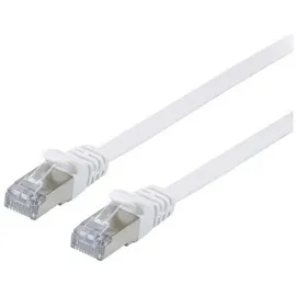 Equip 607610 Cat.6A U/FTP Flat Patchkabel, 1m, Weiß