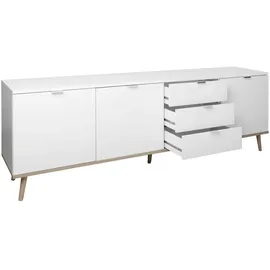 Finori Sideboard 200 x 68 x 40 cm weiß
