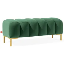 konsimo® Sitzhocker Veloursstoff 120 x 50 x 50 cm Grün