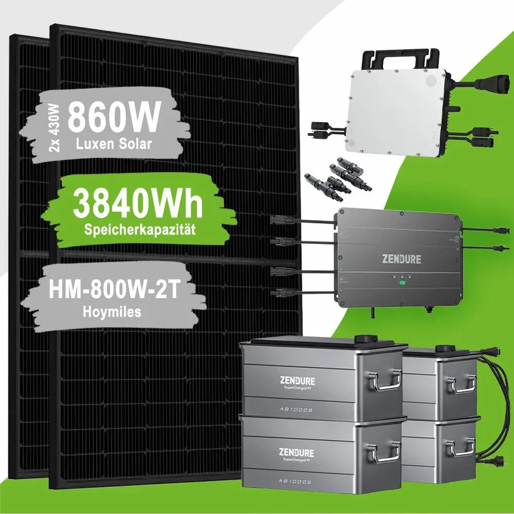 Offgridtec SolarFlow 3,84kWh 860W HMS-800W-2T Balkonkraftwerk mit Speicher