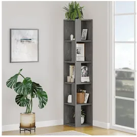Decortie Piano Bücherregal 31,4 x 31,4 x 158,9 cm Grau