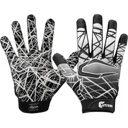 Rugby - Handschuhe - NFL - American Football - S150 (Schwarz) klein