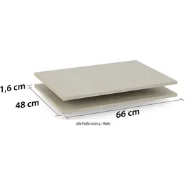 Rauch Einlegeboden 2er Set 66 cm x 1,6 cm