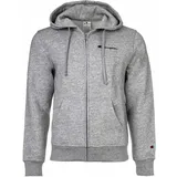 Champion Sweatjacke - Hooded Full Zip Sweatshirt, Reißverschluss, Kapuze Grau 2XL