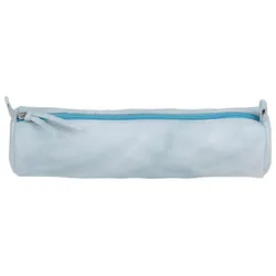 Clairefontaine 4x Rundes Schlampermäppchen aus Lammelder Tie & Dye, himmelblau - Himmelblau 410175C