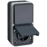 Hager Schuko-Steckdose 1 St. Grau