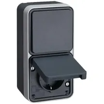 Hager Schuko-Steckdose 1 St. Grau