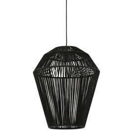 Light & Living Deya 1-flg. 30 cm rund schwarz Metall