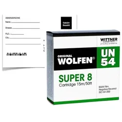 Wolfen UN54 B+W Neg.Film Super 8, 15 m ISO 64-200 mit Entwicklung + 2K Download