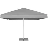 Sonnenschirm 4m Gastroschirm 4x4m Gartenschirm inkl. Ständer und Platten - Grau