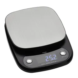 TFA Dostmann Apple Pie, Elektronische Küchenwaage, 5 kg, 0,1 g, Anthrazit, Kunst