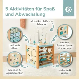 Bieco Motorikwürfel Scandi, Braun