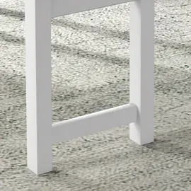 Homcom Essgruppe, Esstisch mit 2 Gepolsterten Stühlen, Bank, 4-Teiliges Esstisch-Set Esszimmergruppe mit Leinenoptik, Kiefernholz, Grau, Weiß Aosom
