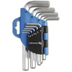 Steckschlüssel Set 9-teilig HT1W802 Högert Sechskantschlüssel Winkelschlüssel