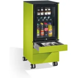 C+P Kühlschrank-Caddy Asisto für Besteck und Geschirr, H1150xB500xT600mm Viridingrün