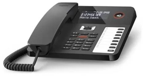 GIGASET DESK 800A schwarz schnurgebunden Telekommunikation, UCC & Wearables Festnetztelefone analog
