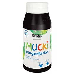 KREUL MUCKI Fingerfarbe schwarz 750,0 ml