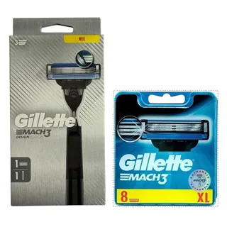 Gillette Mach3 Rasierer Design Edition + 8 Rasierklingen