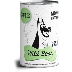 PAKA ZWIERZAKA PEPE Wild Boar 99% (Wildbret) 400 g Monoproteinfutter