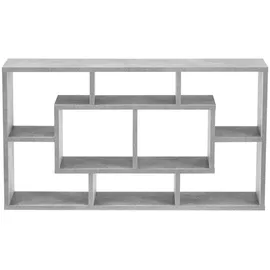 [en.casa] Wandregal Saputit 85 x 16 x 48 cm Grau