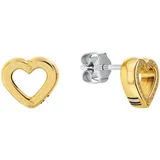 Tommy Hilfiger Ohrstecker TOGGLE HEART Gelb 2780972