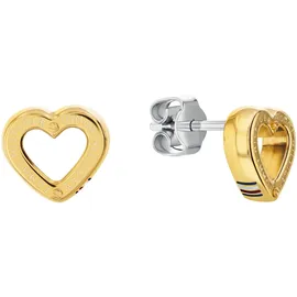 Tommy Hilfiger Ohrstecker TOGGLE HEART Gelb 2780972