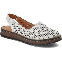 Weiße Sandalen Artiker Bequeme Lederschuhe, 36