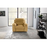 Nicoletti Home Sessel »Alan«, inklusive Fußstütze, wahlweise mit Relaxfunktion, Breite 115 cm gelb