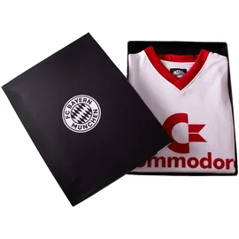 Copa FC Bayern München Retro Fußballtrikot 1987/88 weiß Herren Gr. M