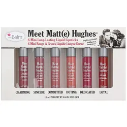 theBalm Meet Matt(e) Hughes Mini Kit Set mit flüssigen Lippenstiften für einen langanhaltenden Effekt