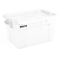Rubbermaid Robuste Aufbewahrbox mit Deckel und Griffen | 75,5
