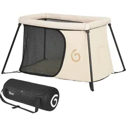 Ultrakompaktes Reisebett Moov & Sleep mit Schnellaufbau - Sand beige No Size