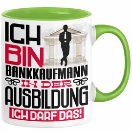 Trendation Bankkaufmann Ausbildung Tasse 0,3 l Blau 4 St.